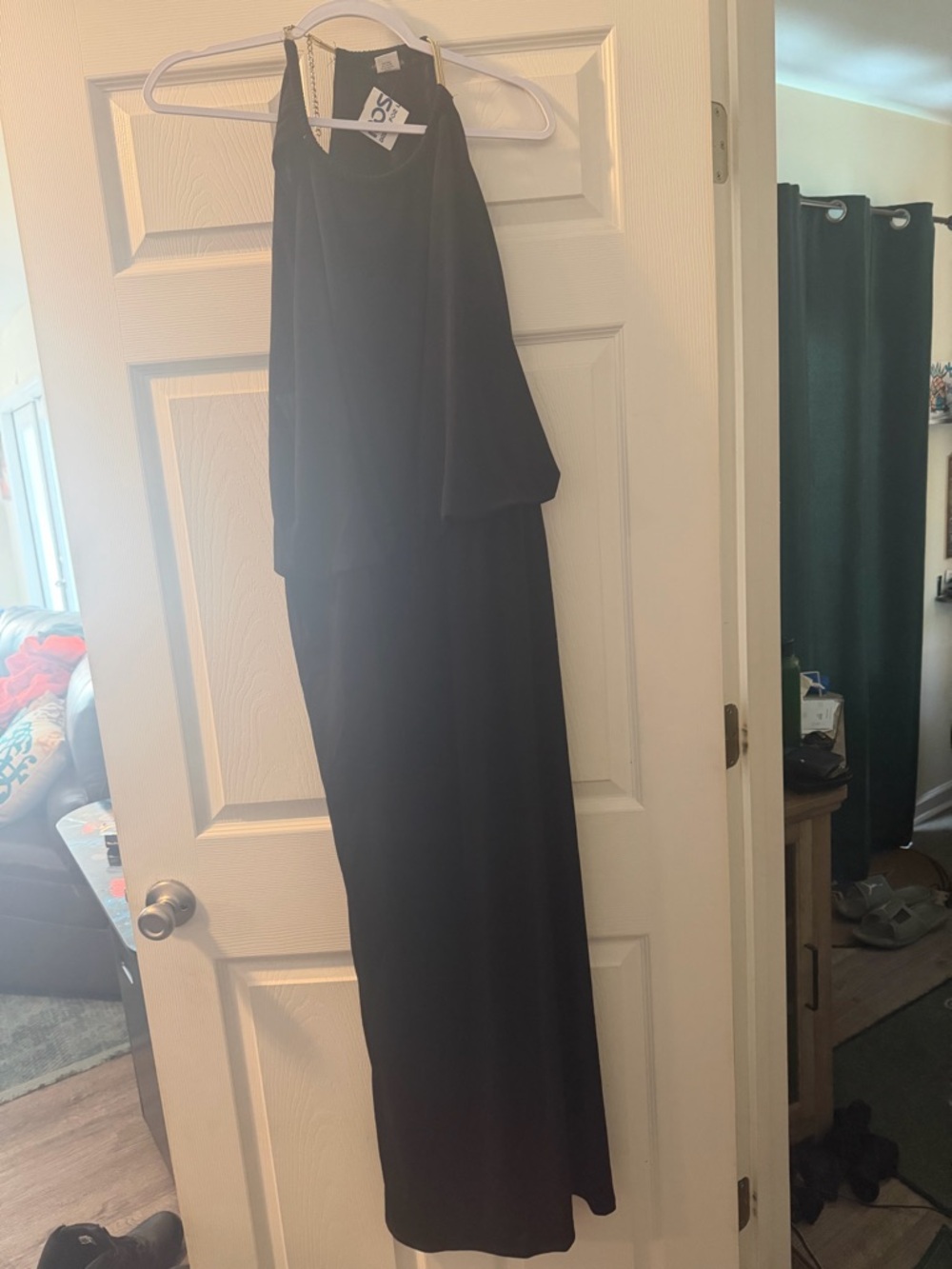 Intriguing Threads 2X Black Halter Maxi Dress